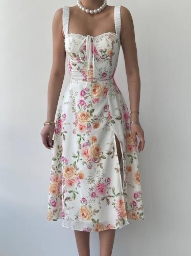 Angelic Slit Detailed Dress