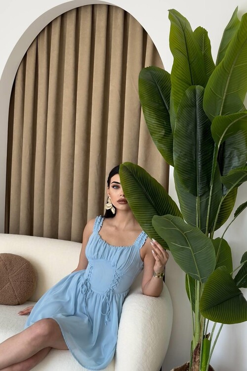 Aria Gathered Strap Dress