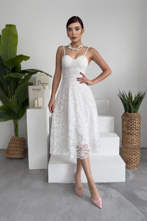 Astrid İp Askılı Elbise