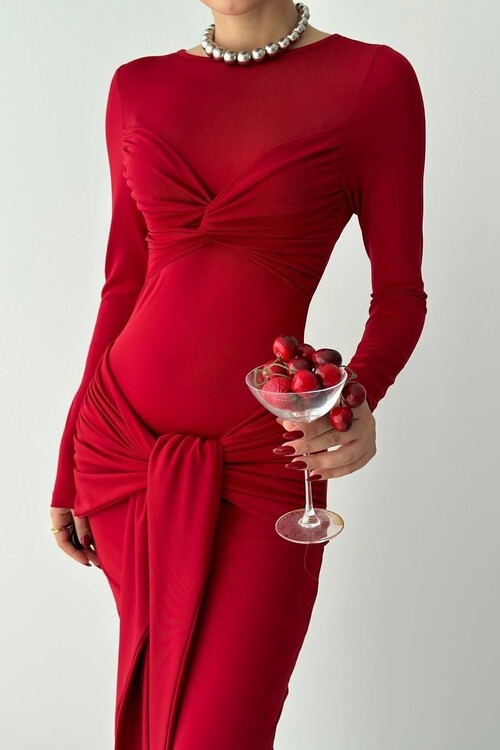 Bergamo Önden Bağlamalı Elbise