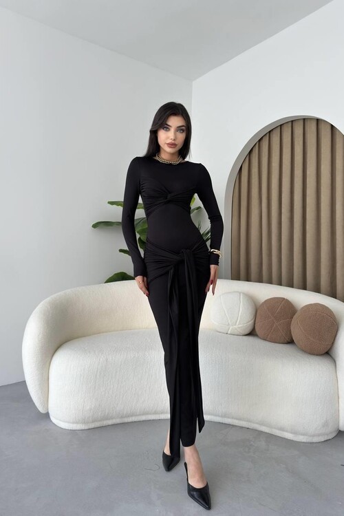 Bergamo Önden Bağlamalı Elbise