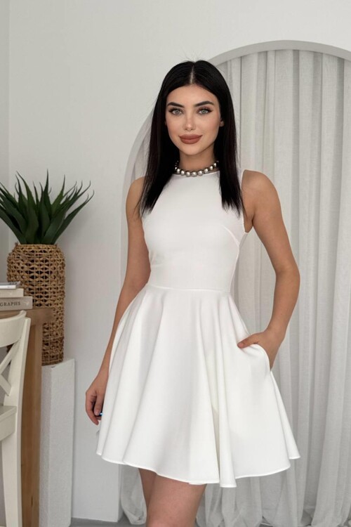 Berl Cep Detaylı Elbise