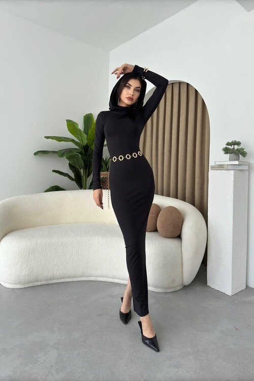 Capped Kapüşonlu Elbise