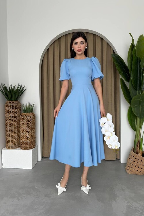 Catania Balloon Sleeve Dress