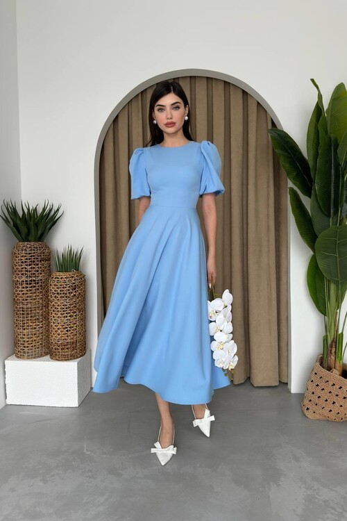 Catania Balloon Sleeve Dress