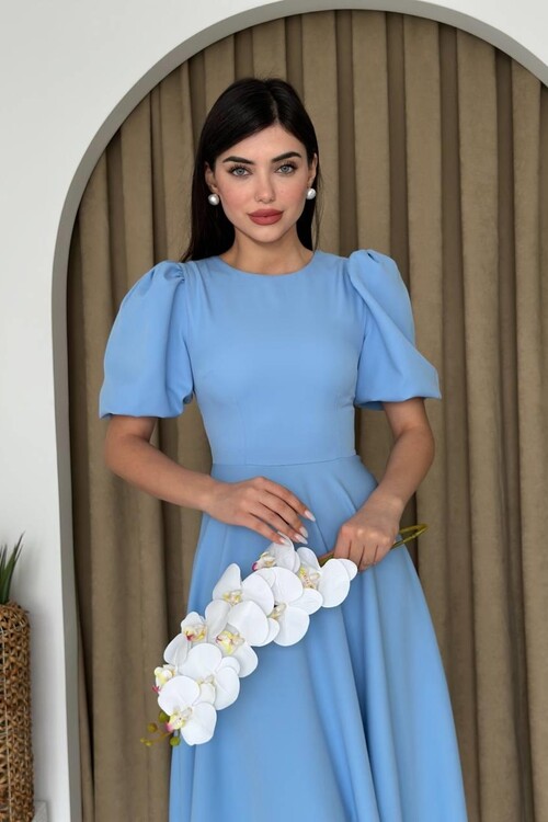 Catania Balloon Sleeve Dress