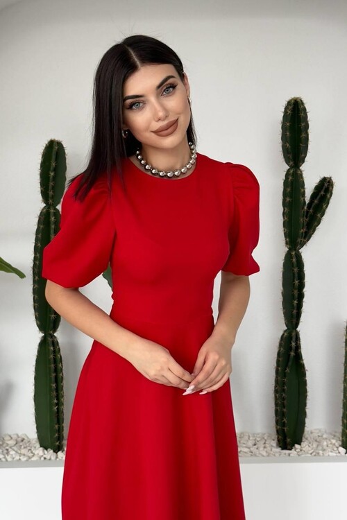 Catania Balloon Sleeve Dress