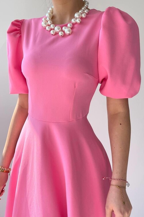 Catania Balloon Sleeve Dress