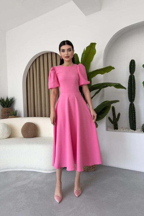 Catania Balloon Sleeve Dress