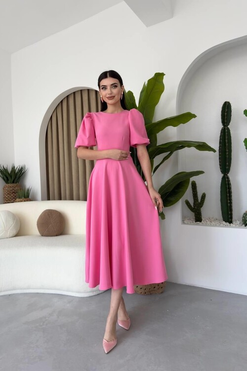 Catania Balloon Sleeve Dress