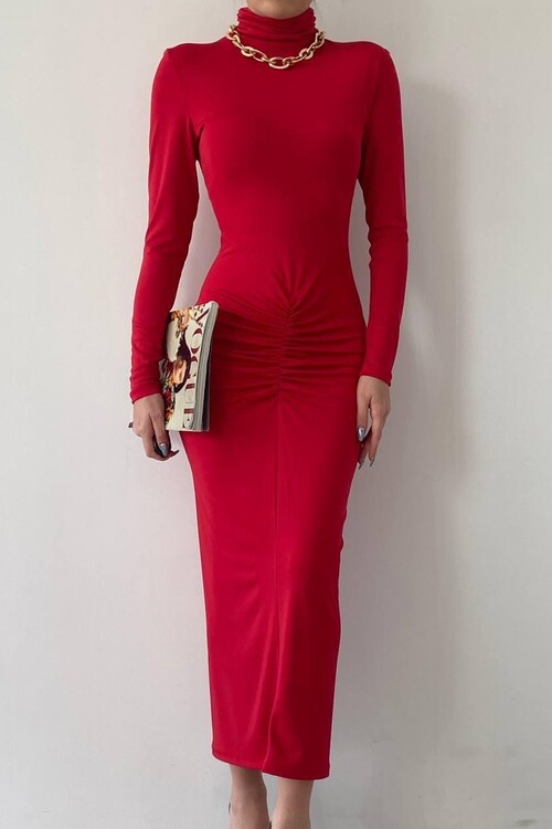 Chole Büzgülü Elbise