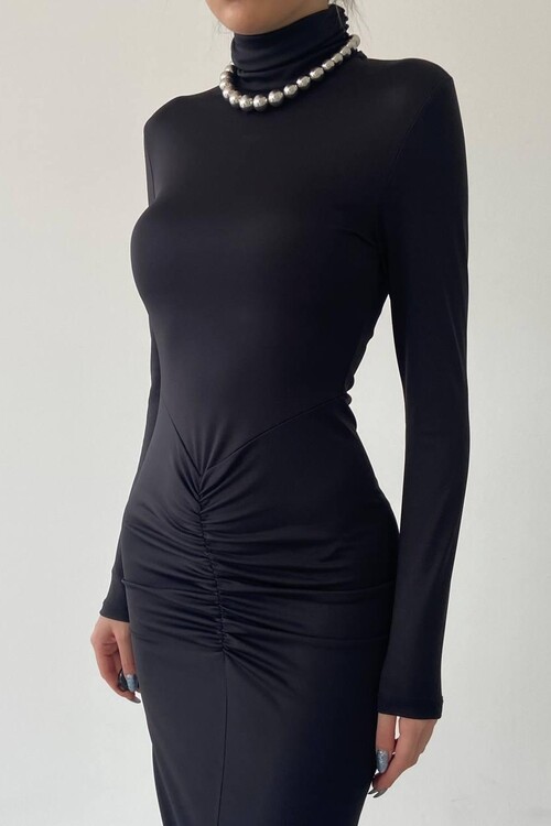 Chole Büzgülü Elbise