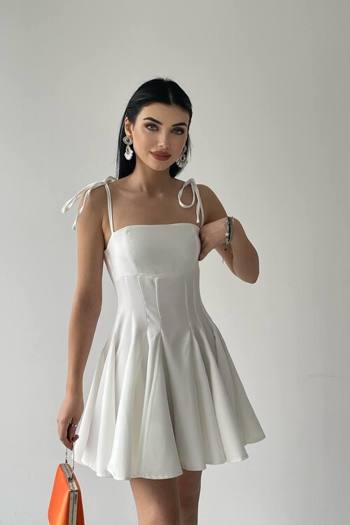 Clara Askılı Mini Elbise