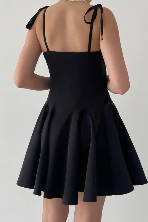 Clara Askılı Mini Elbise