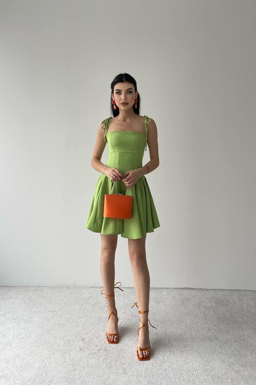 Clara Askılı Mini Elbise