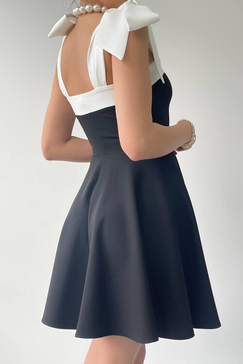 Cloche Shoulder Bow Dress