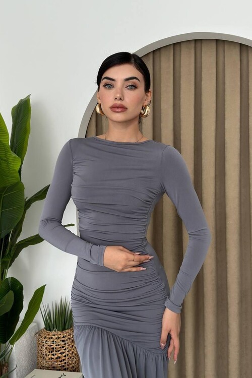 Costa Pile Detay Elbise