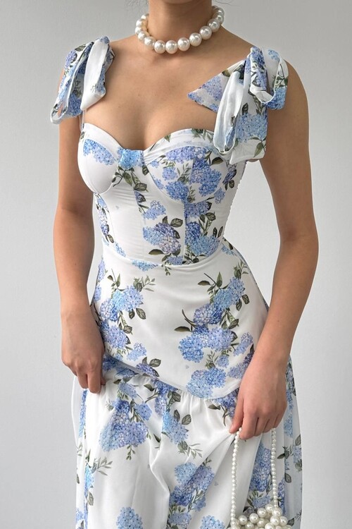 Elgans Shoulder Tie Dress