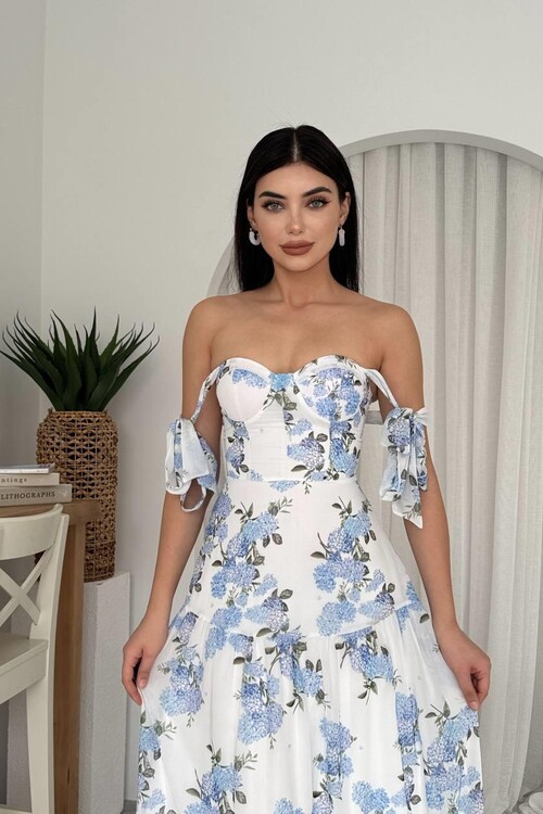 Elgans Shoulder Tie Dress