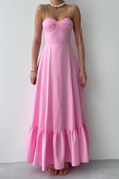 Elia İp Askılı Elbise