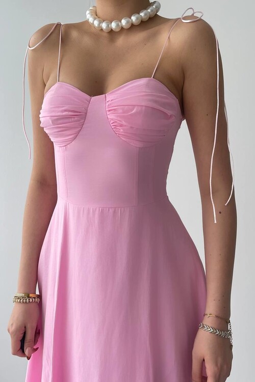 Elia İp Askılı Elbise