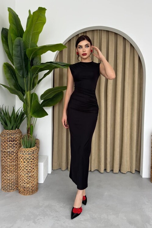 Galanoy Gathered Dress