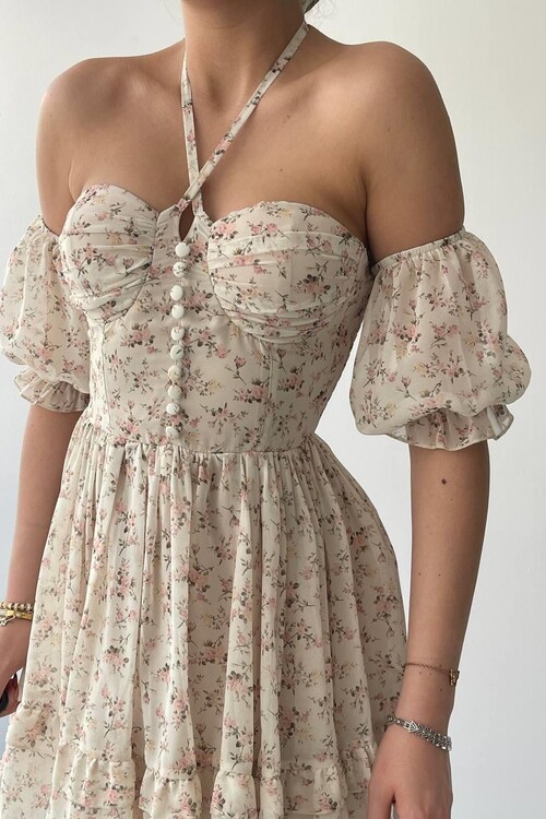 Hans Halter Neck Dress