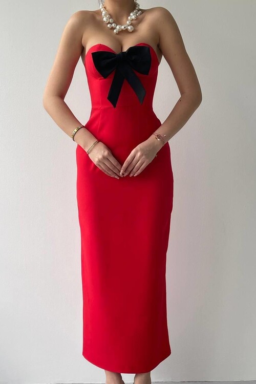 Harvoy Straplez Elbise