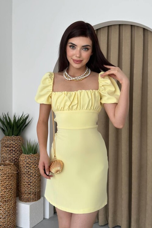 Hessen Sırt Dekolteli Elbise