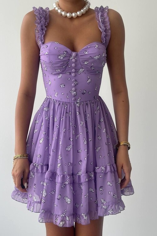 Lena Çift Askılı Elbise