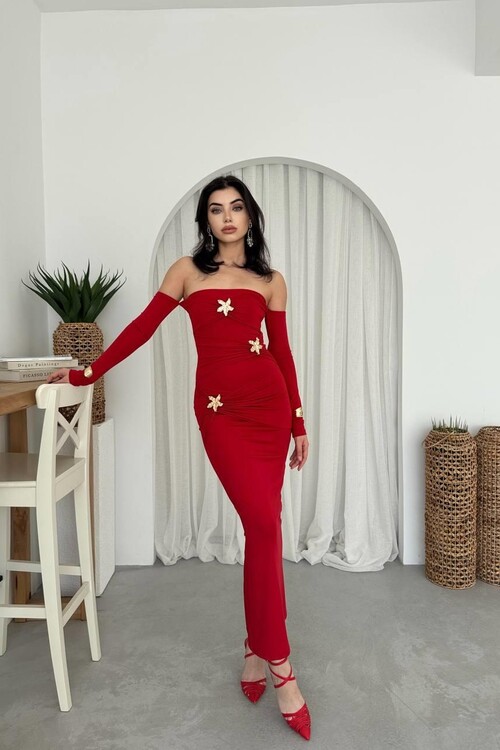 Lerte Straplez Elbise