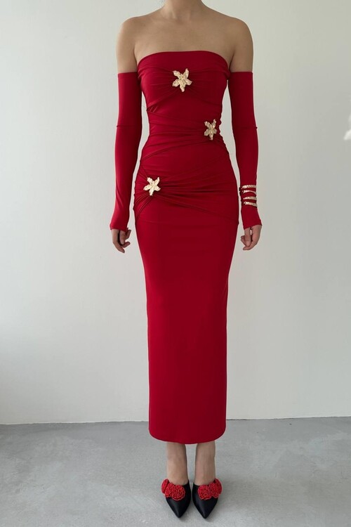 Lerte Straplez Elbise