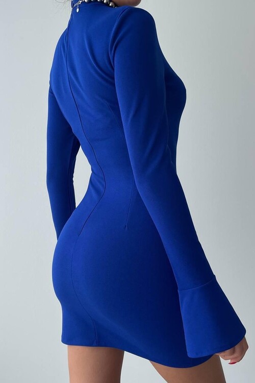 Melun Cepli Mini Elbise