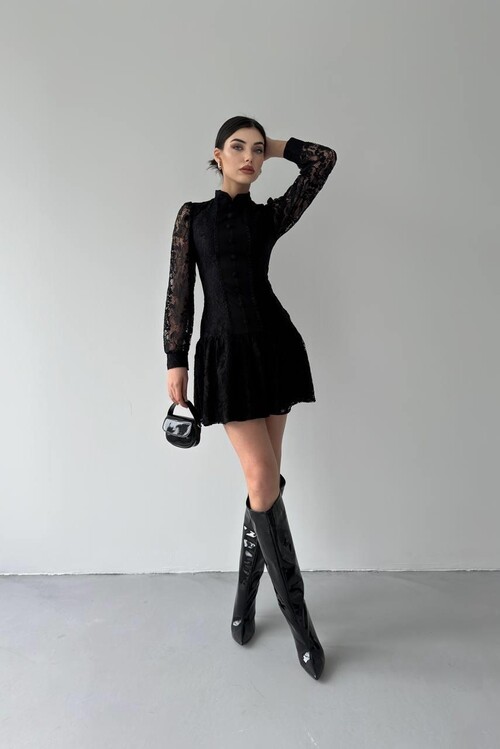 Messana Düğme Detaylı Elbise