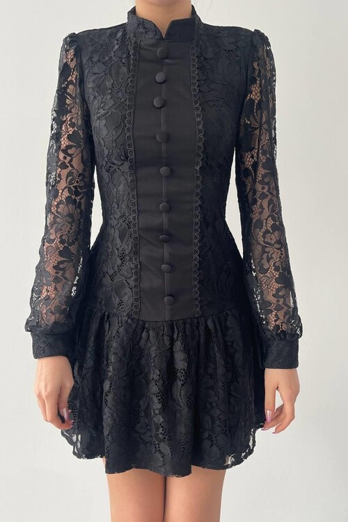 Messana Düğme Detaylı Elbise