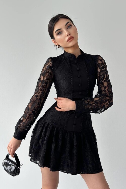 Messana Düğme Detaylı Elbise