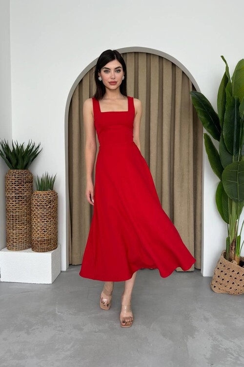 Neapolitan Askılı Elbise