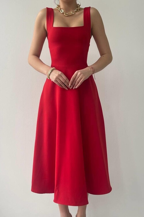 Neapolitan Askılı Elbise