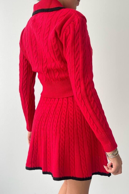 Nievre Skirt Knitwear Set