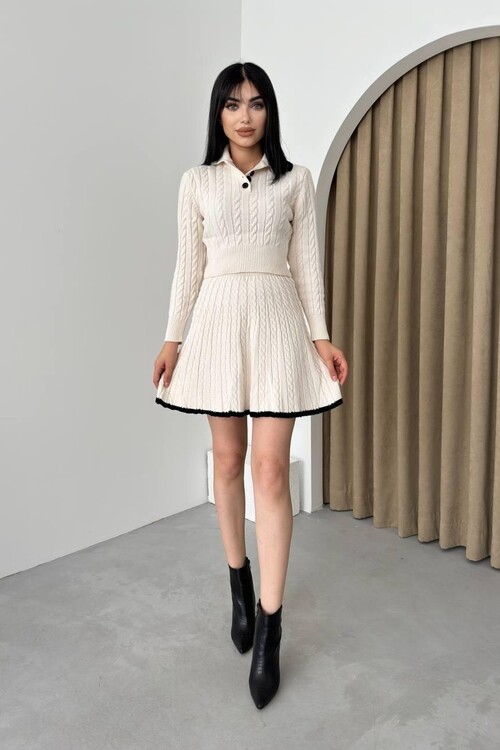 Nievre Skirt Knitwear Set