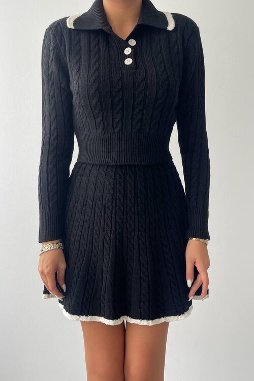 Nievre Skirt Knitwear Set