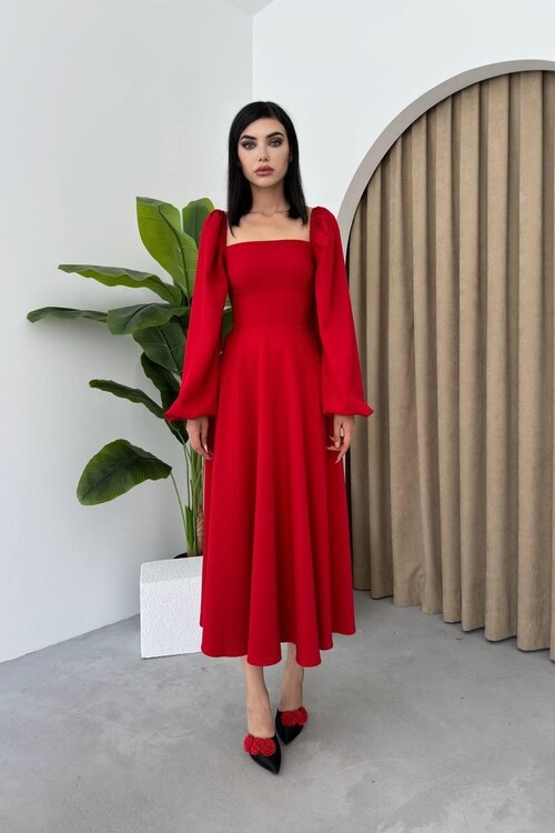 Nouna Balon Kol Elbise