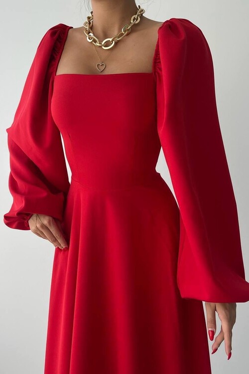 Nouna Balon Kol Elbise