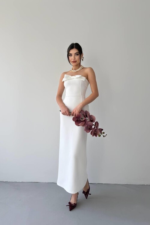 ÖNÜ KURDALELİ KAELM ELBİSE