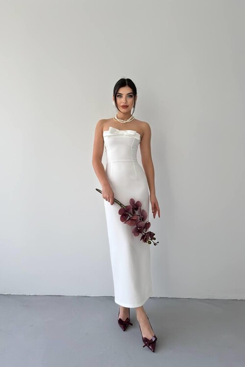 ÖNÜ KURDALELİ KAELM ELBİSE