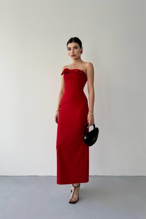 ÖNÜ KURDALELİ KAELM ELBİSE