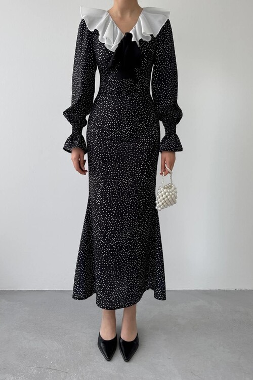 Ospe Fiyonklu Elbise