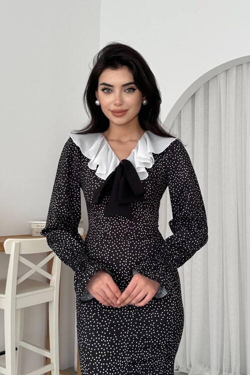 Ospe Fiyonklu Elbise