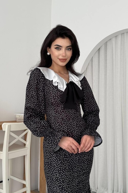 Ospe Fiyonklu Elbise