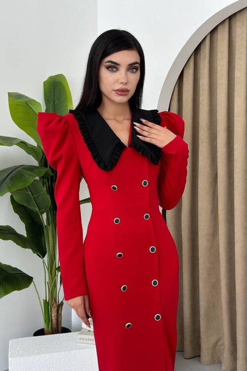 Palmas Wide Collar Dress